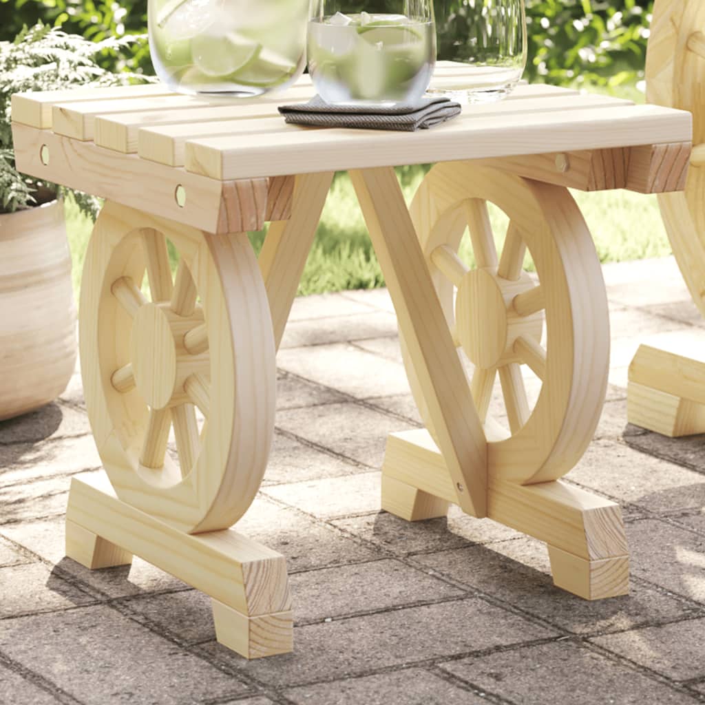 Garden Footstool 40x36.5x38.5 cm Solid Wood Fir - All Things Good