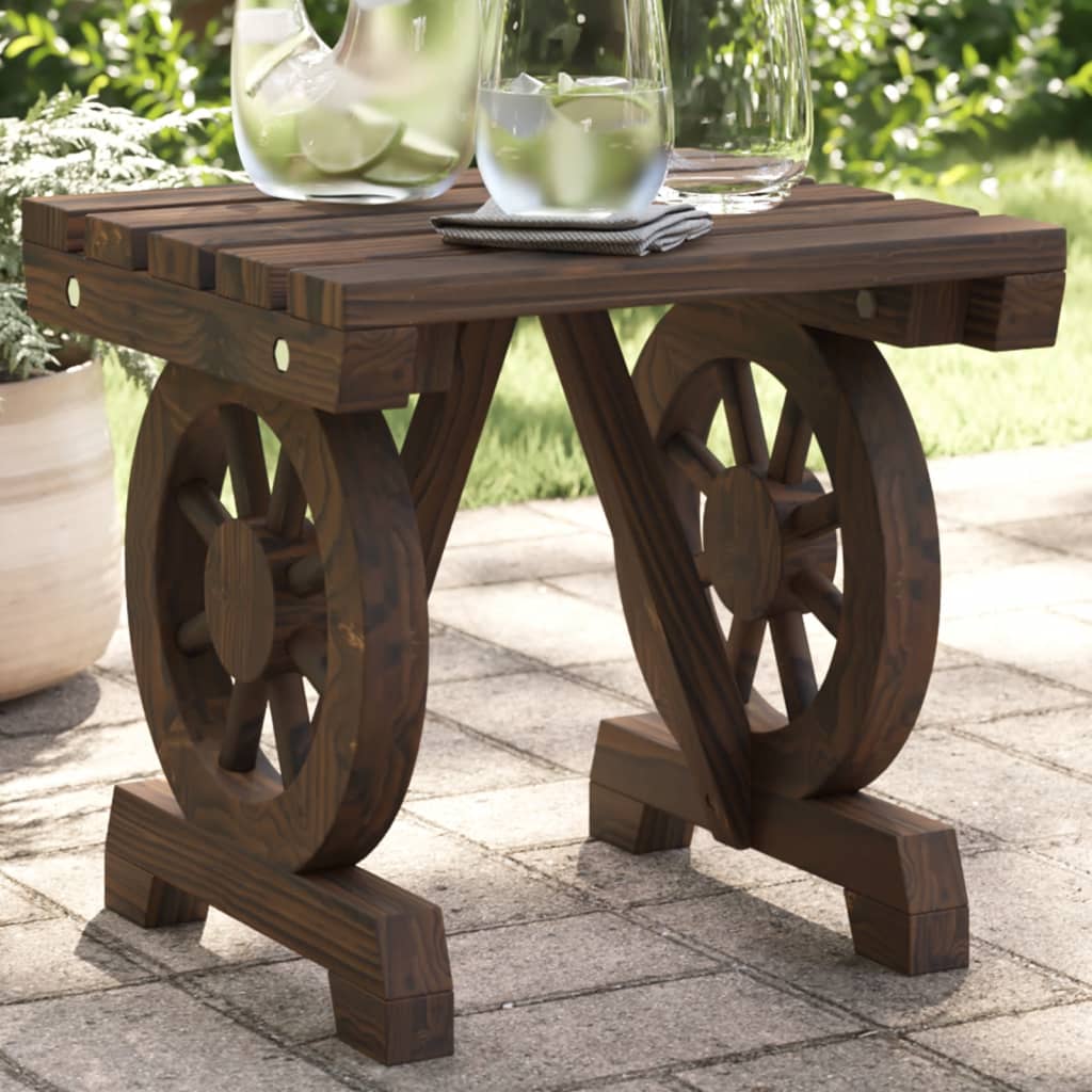 Garden Footstool 40x36.5x38.5 cm Solid Wood Fir - The Home Maker