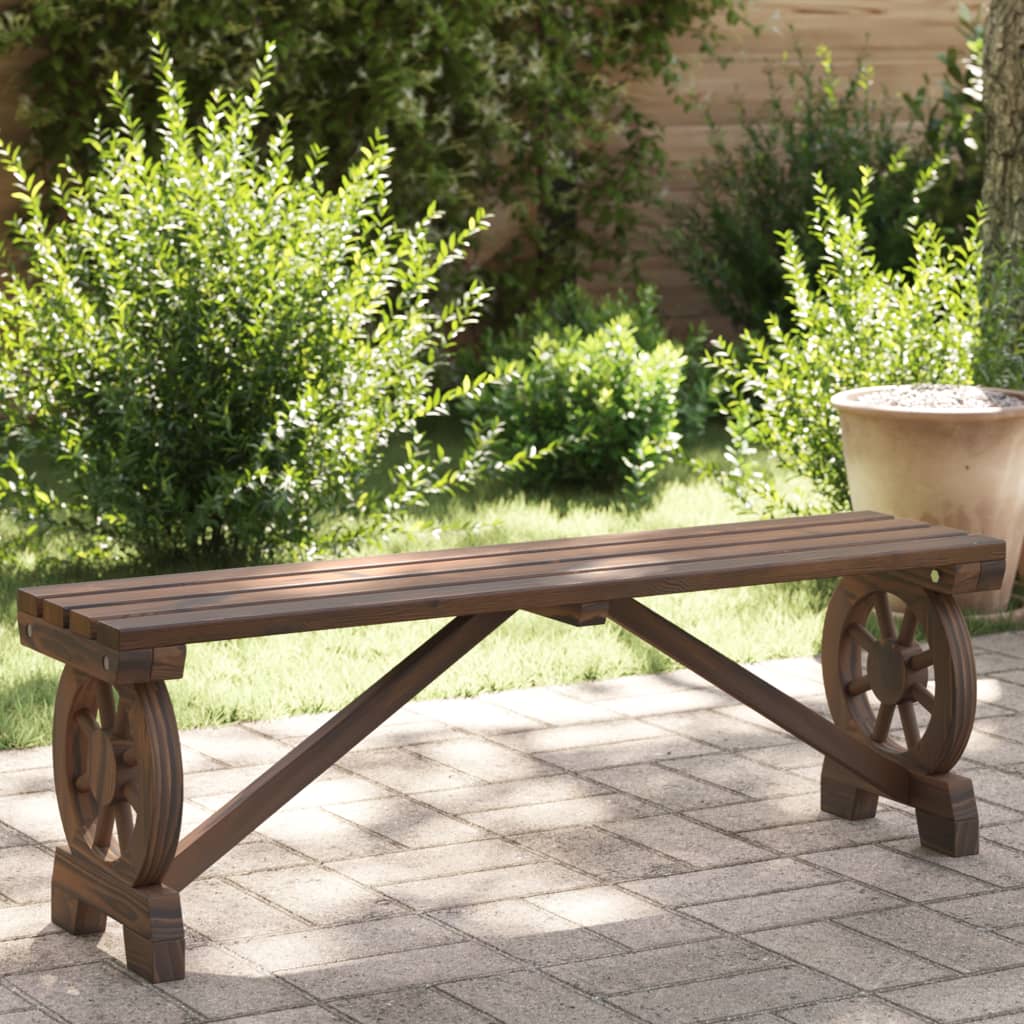 Garden Bench 115 cm Solid Wood Fir - The Home Maker