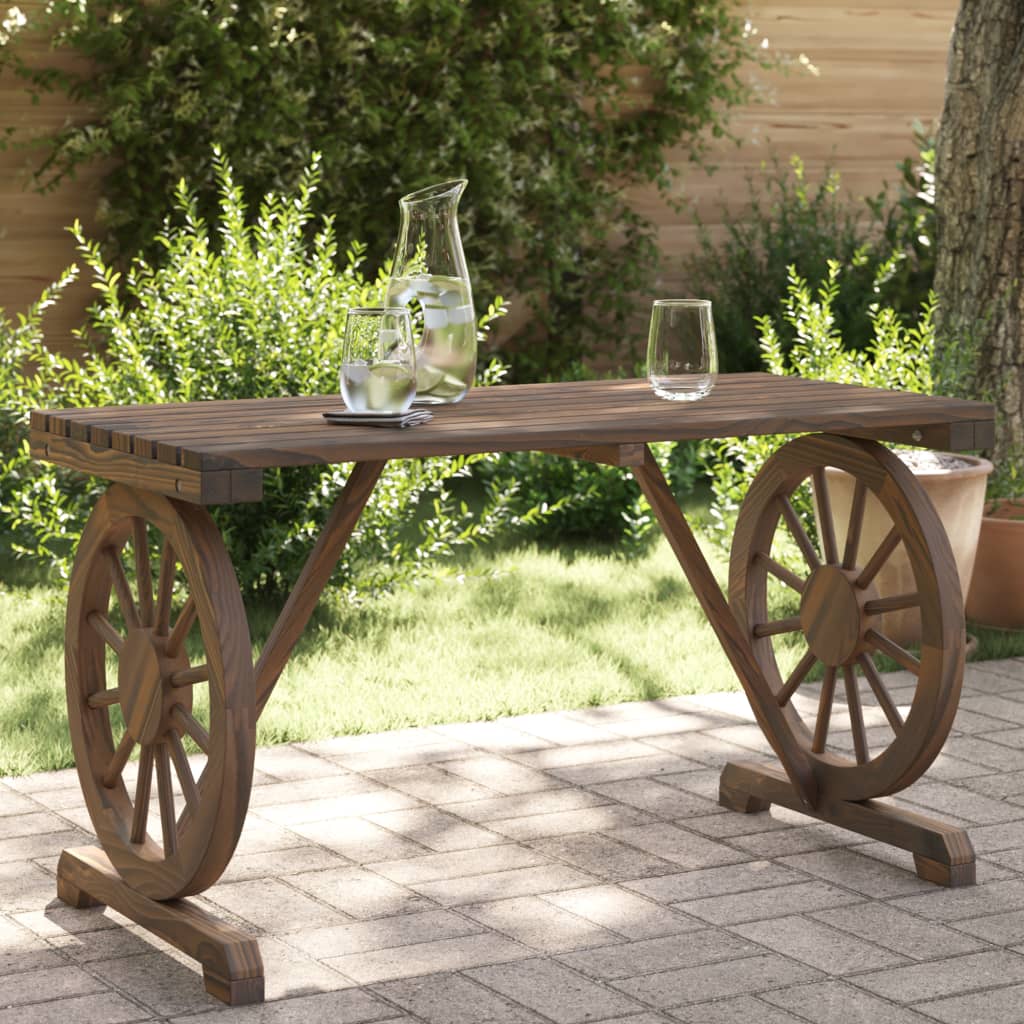 Garden Table 115x55x65 cm Solid Wood Fir - All Things Good