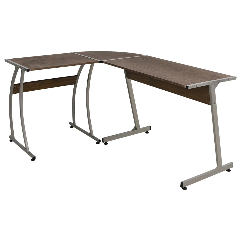 Corner Desk Brown Engineered Wood - Casper Homes