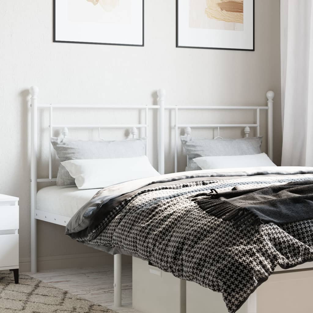 Metal Headboard White 160cm - Casper Homes