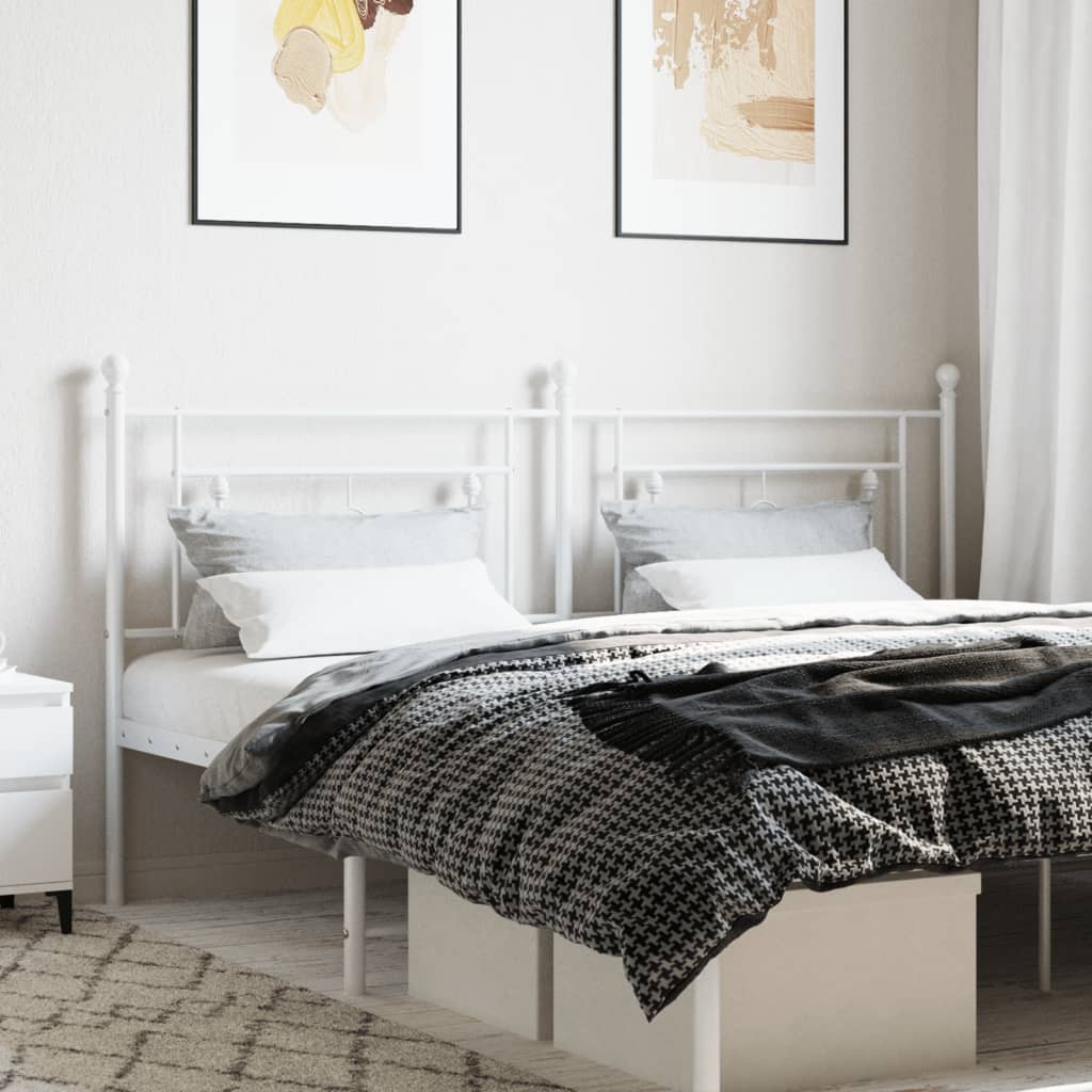 Metal Headboard White 180cm - Brittle & Co