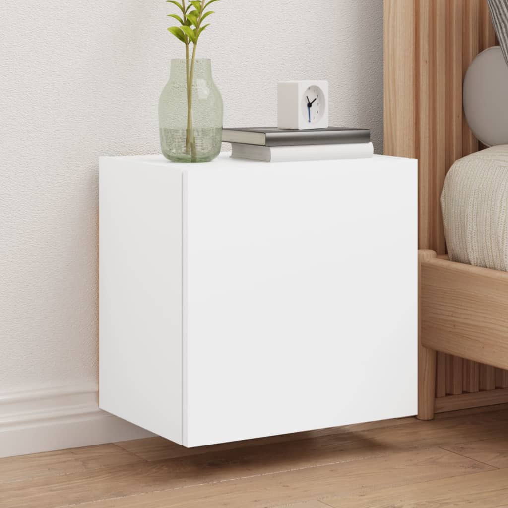 TV Wall Cabinets 2 pcs White 40.5x30x40 cm Engineered Wood - All Things Good