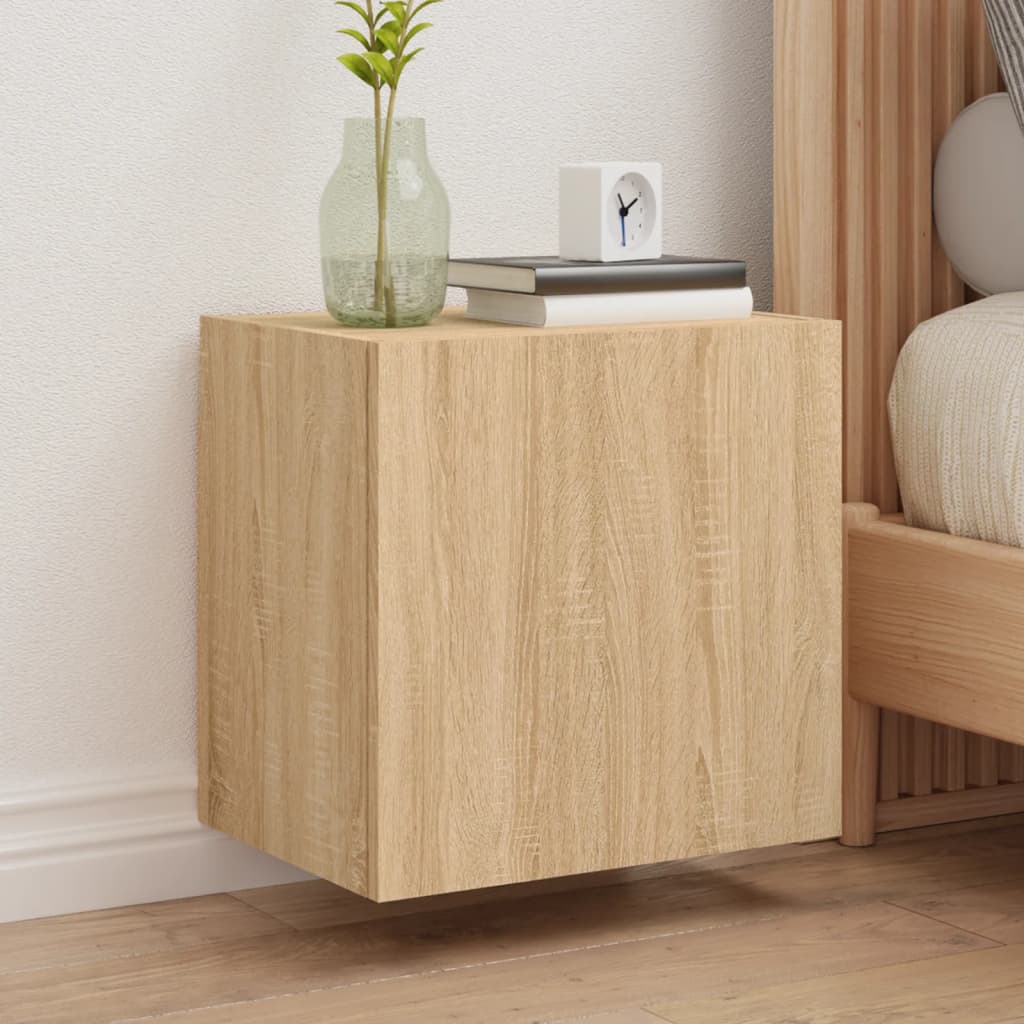 TV Wall Cabinet Sonoma Oak 40.5x30x40 cm Engineered Wood - Brittle & Co
