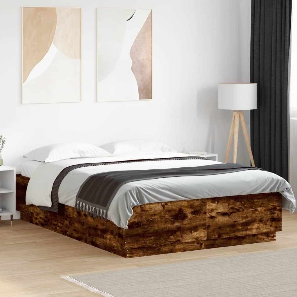Bedframe Smoked Oak 120x200cm - Casper Homes