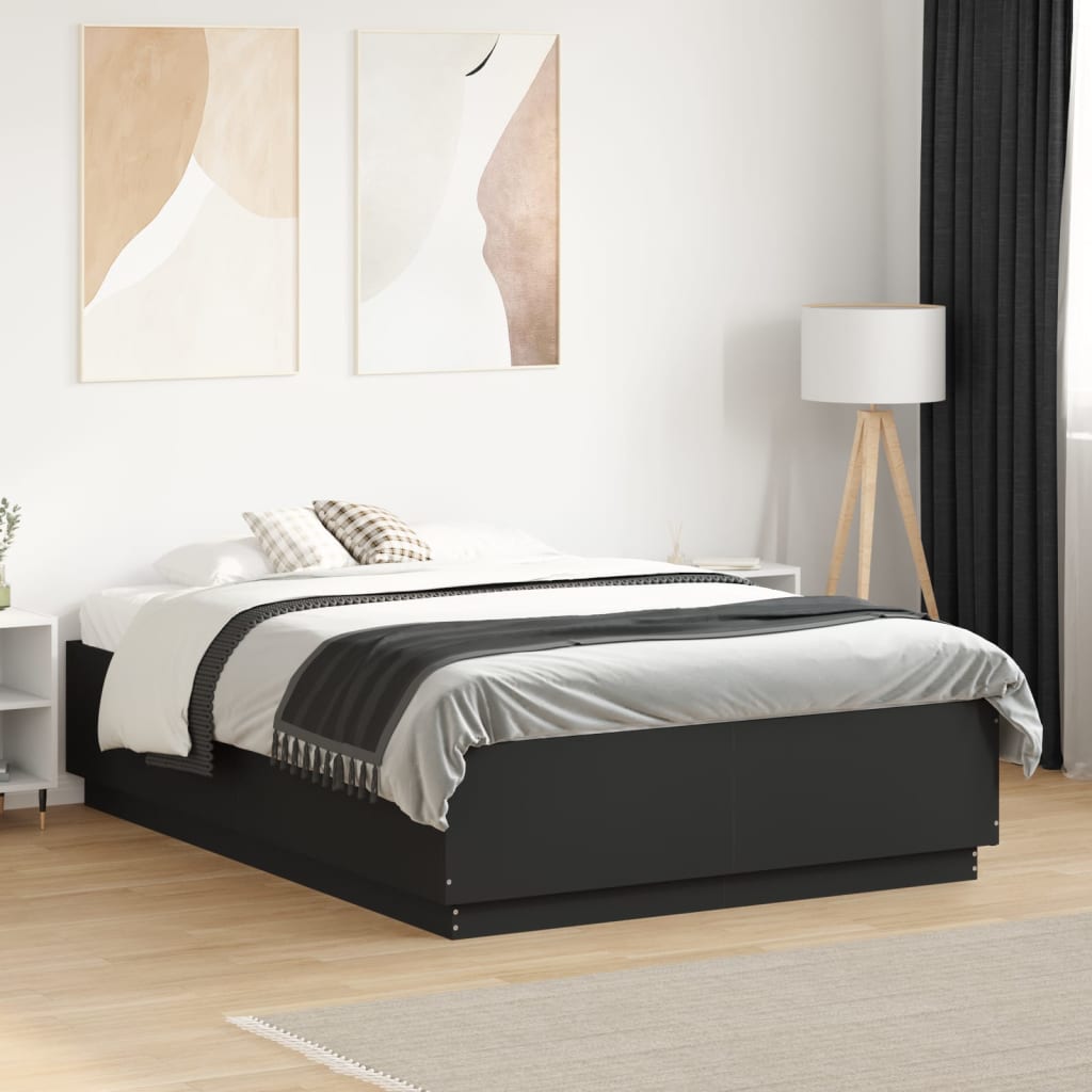 Bedframe Black 135x190cm Double - Casper Homes