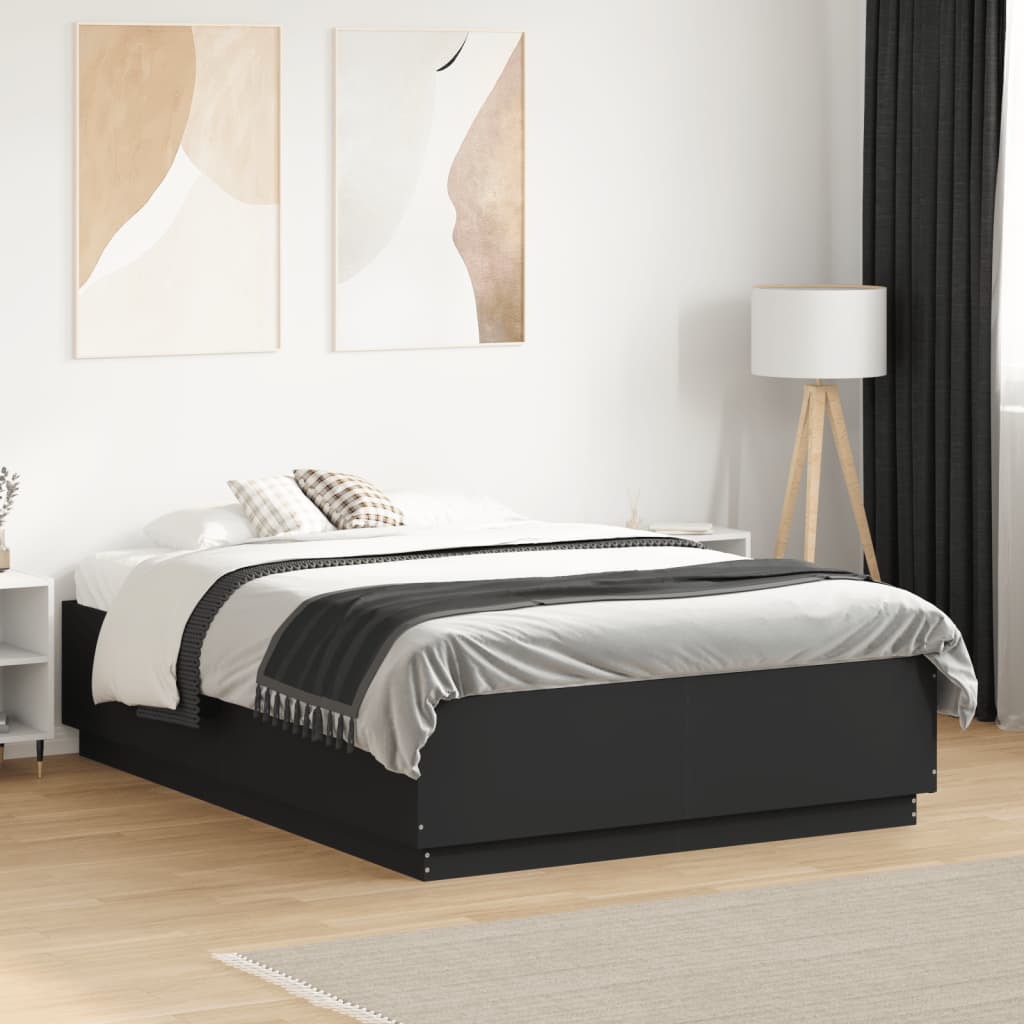 Bedframe Black 120x190cm Small Double - Decor Base