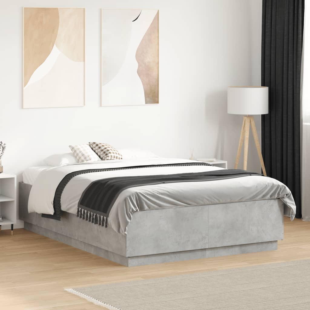 Bedframe Concrete Grey 120x190cm Small Double - All Things Good