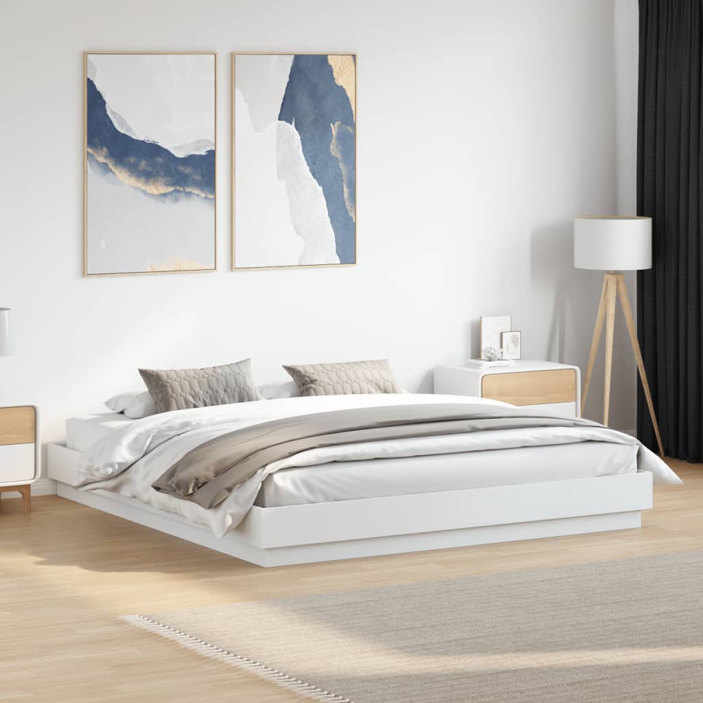 Bedframe White 180x200cm Super King - Decor Base