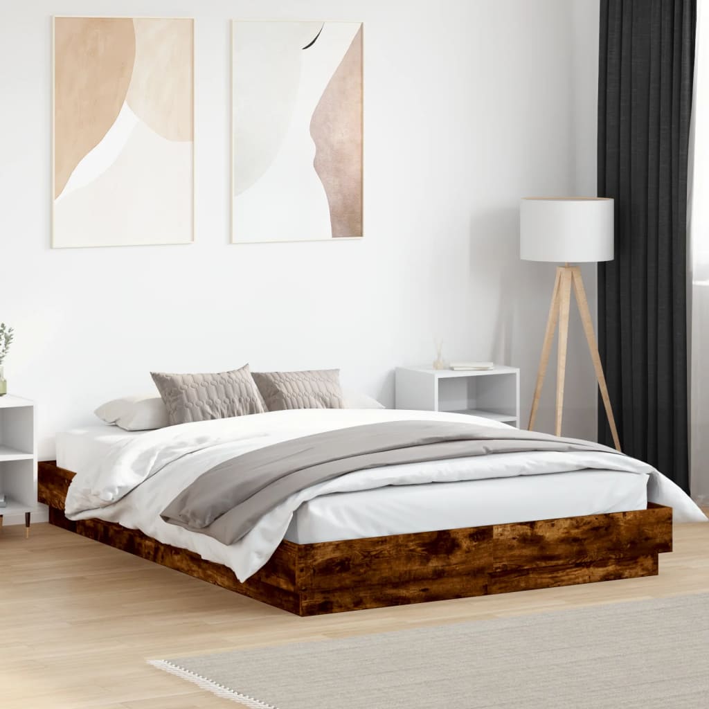 Bedframe Smoked Oak 120x200cm - Casper Homes
