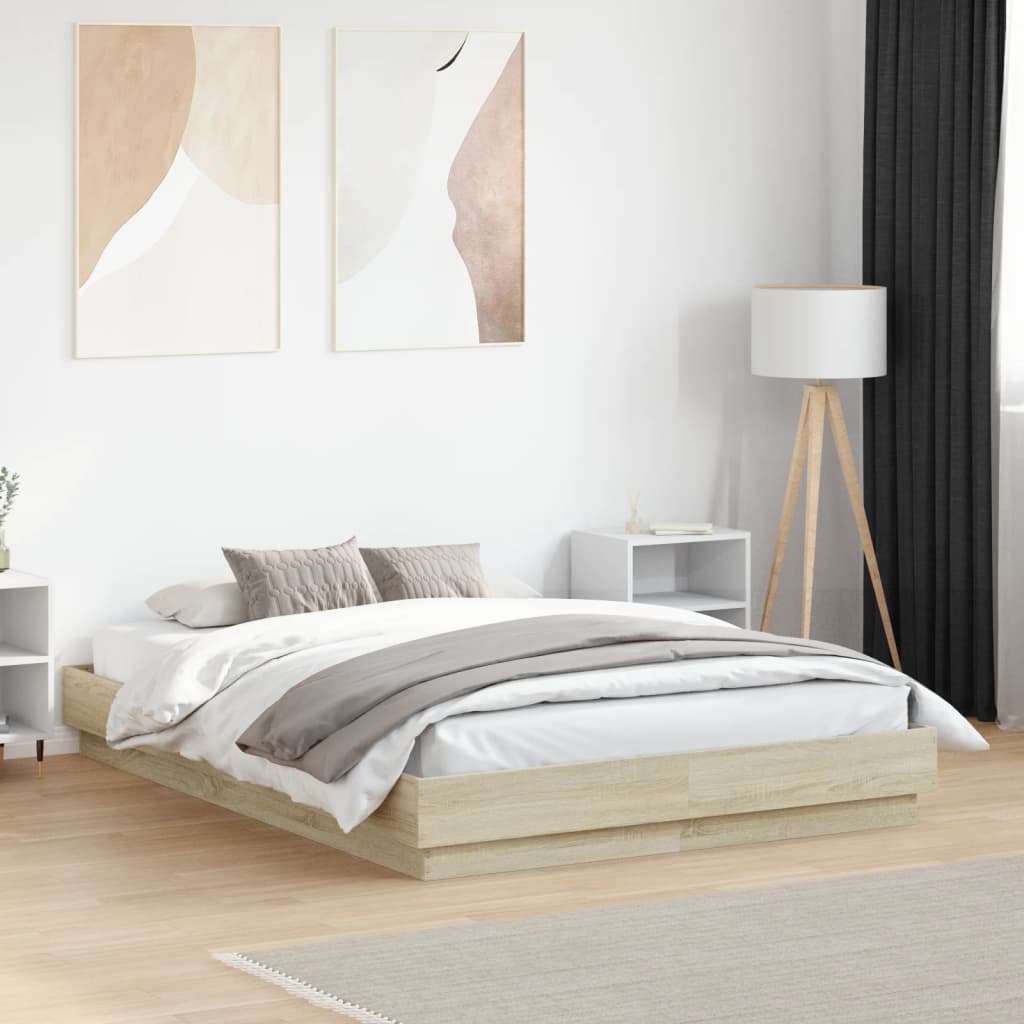 Bedframe Sonoma Oak 120x190cm Small Double - Decor Base