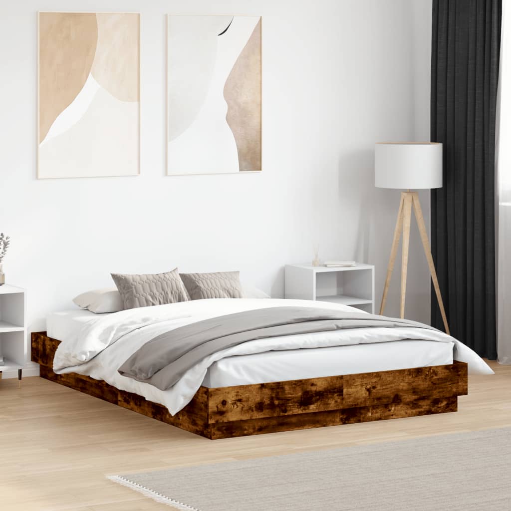 Bedframe Smoked Oak 120x190cm Small Double - Casper Homes
