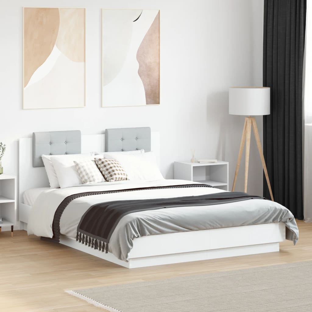 Bedframe White 120x190cm Small Double - Charlotte Dunes
