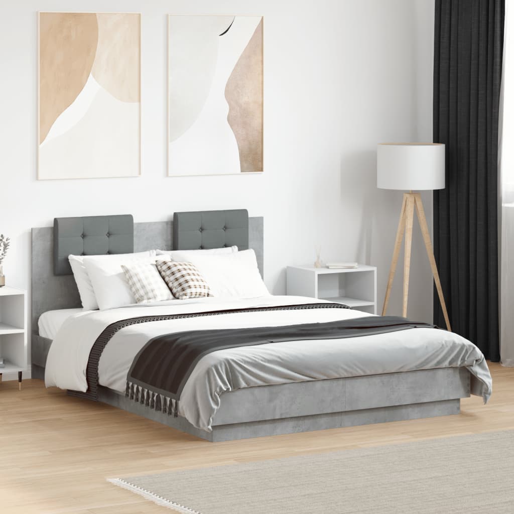 Bedframe Concrete Grey 120x190cm Small Double - Merkel Designers