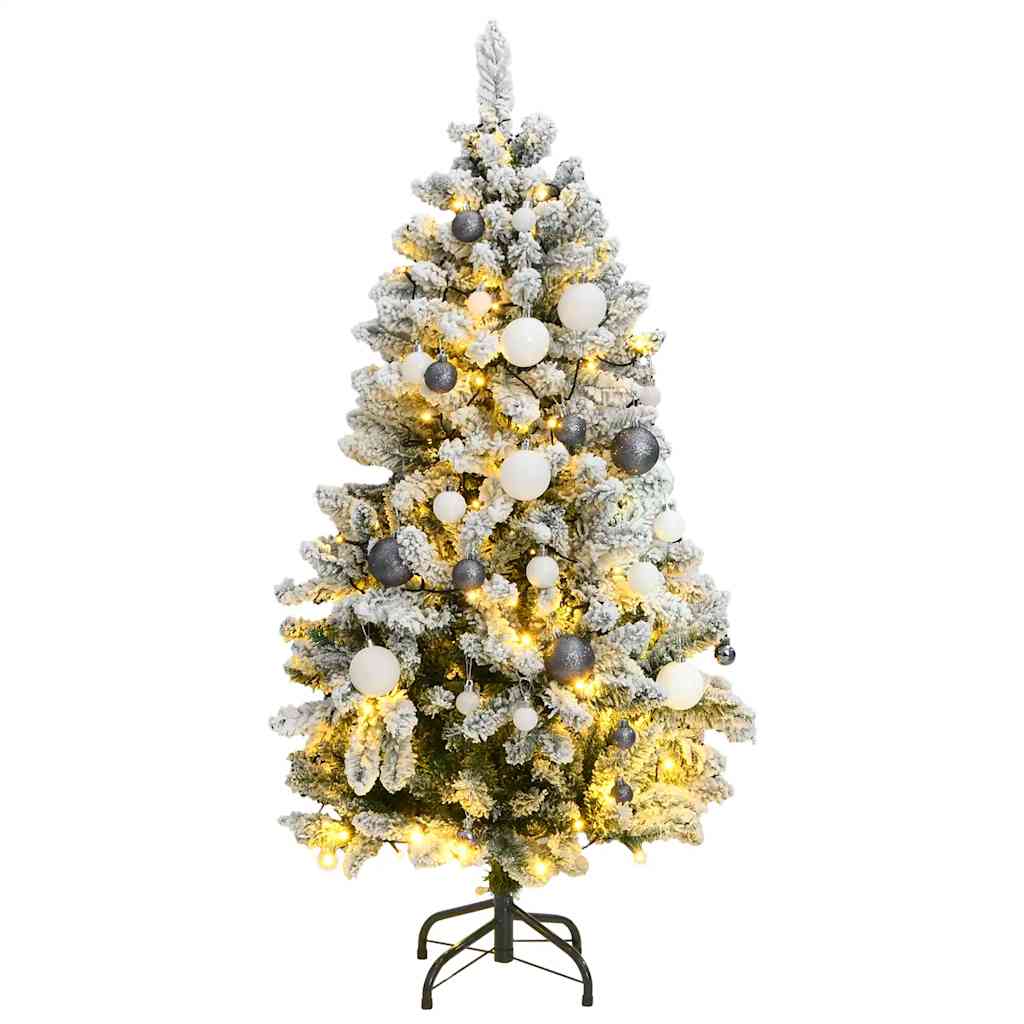 Artificial Hinged Christmas Tree 150 LEDs & Ball Set 120 cm - All Things Good