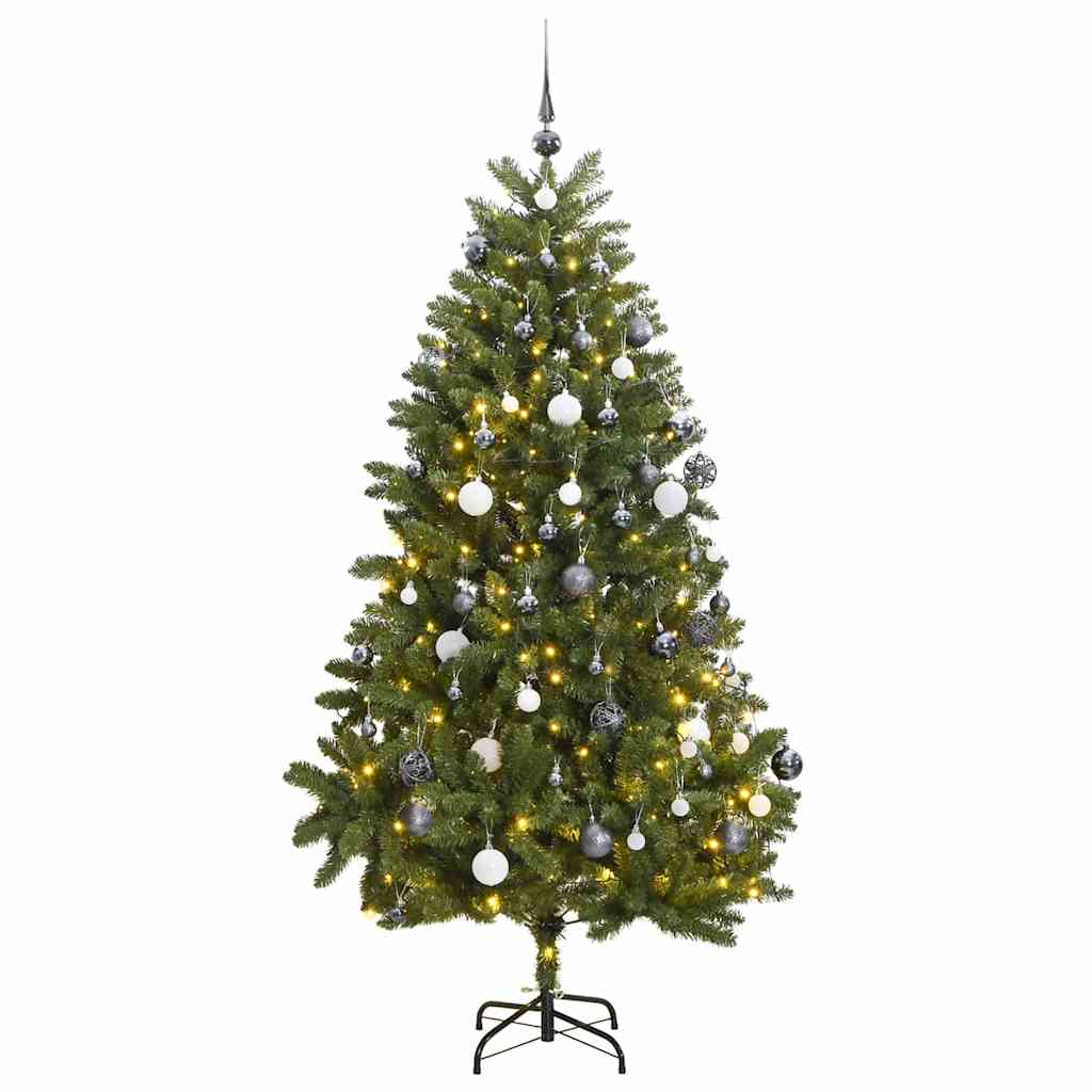 GLOWIN Artificial Hinged Christmas Tree 300 LEDs & Ball Set 300 cm - All Things Good