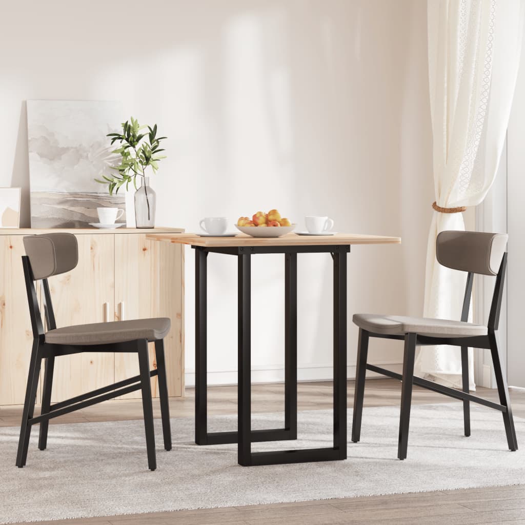 Dining Table Legs O-Frame 60x40x73 cm Steel - Decor Base