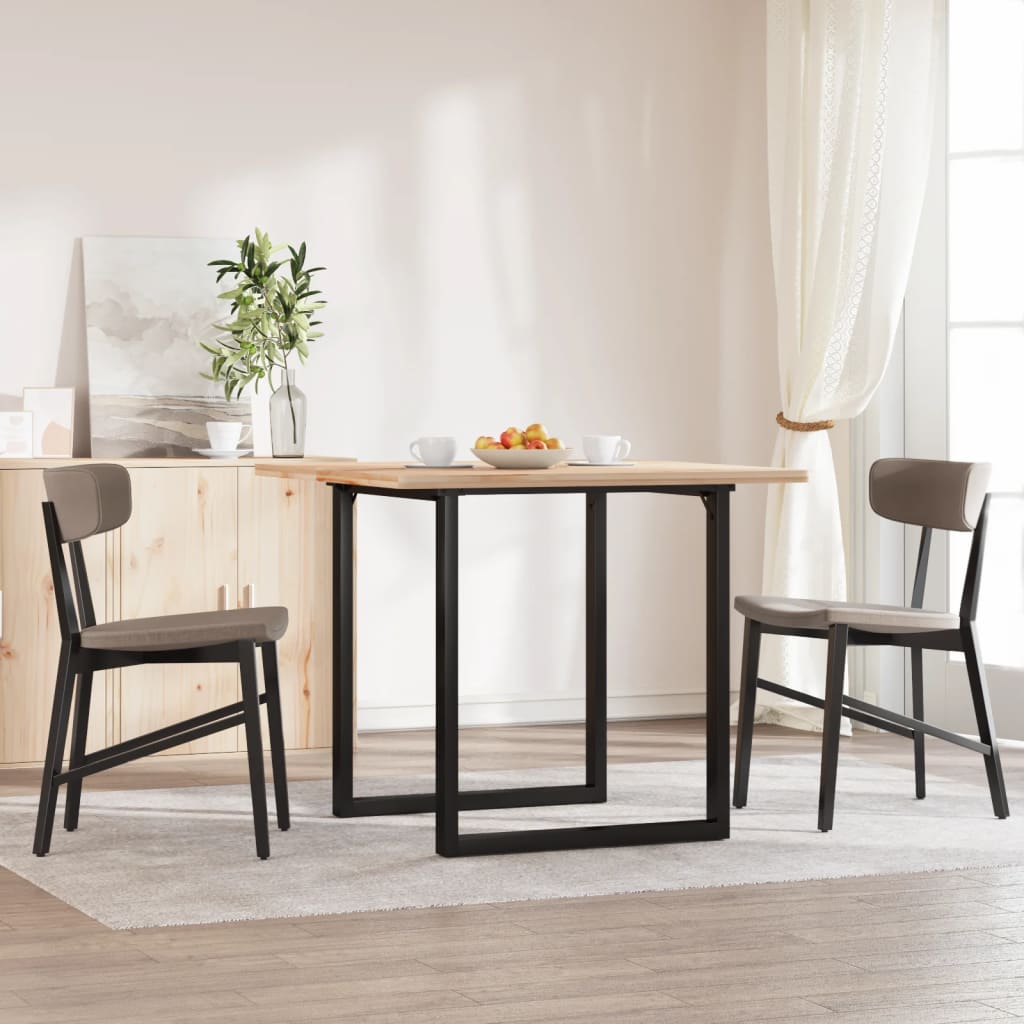 Dining Table Legs O-Frame 60x60x73 cm Steel - Decor Base