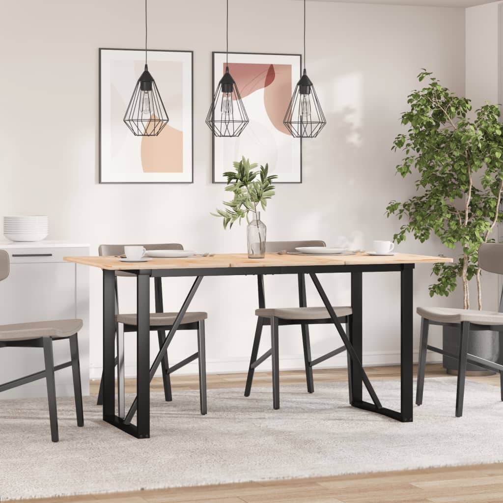 Dining Table Legs O-Frame 120x60x73 cm Steel - Decor Base