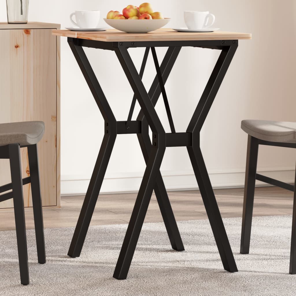 Dining Table Legs Y-Frame 50x40x73 cm Steel - Decor Base