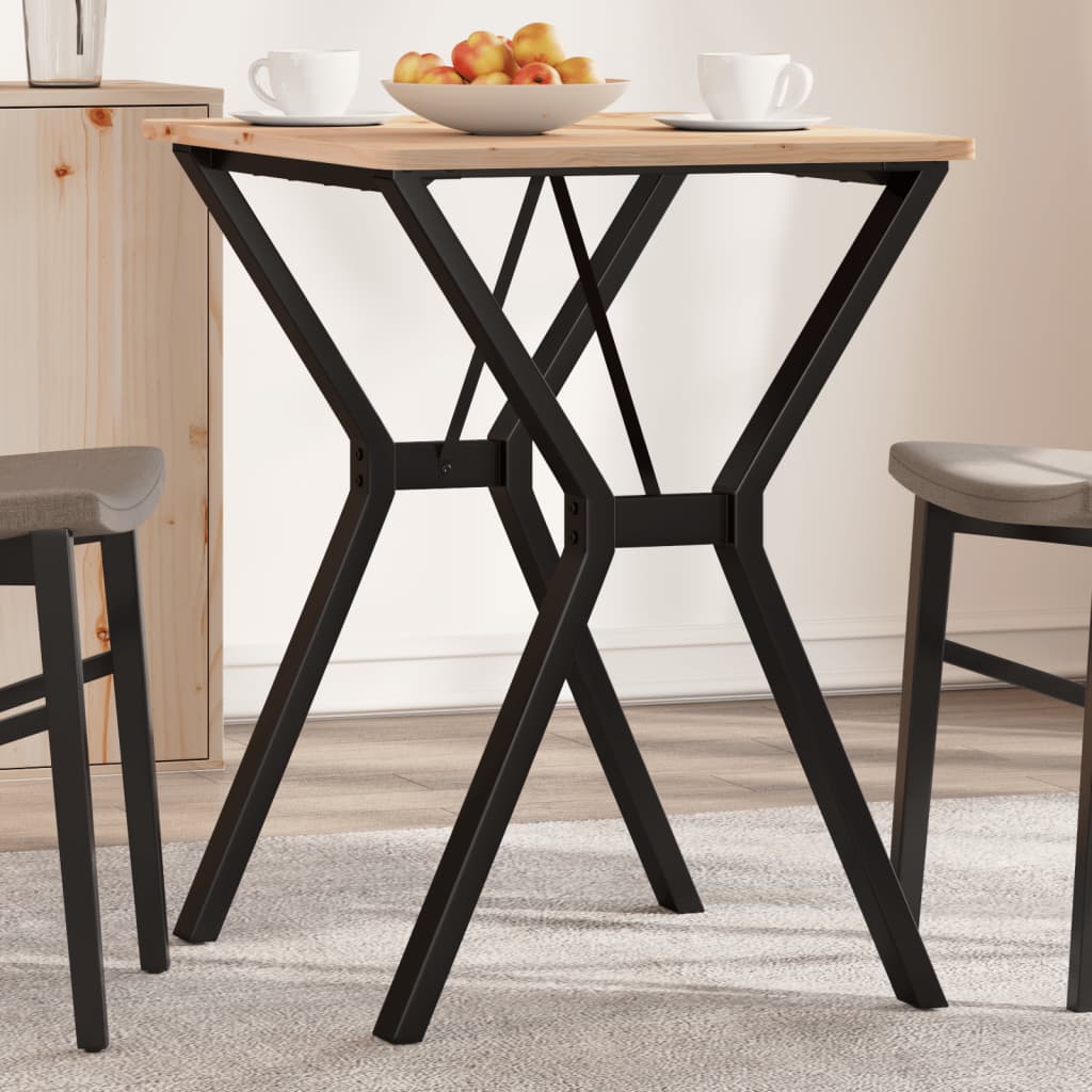 Dining Table Legs Y-Frame 60x50x73 cm Steel - Decor Base