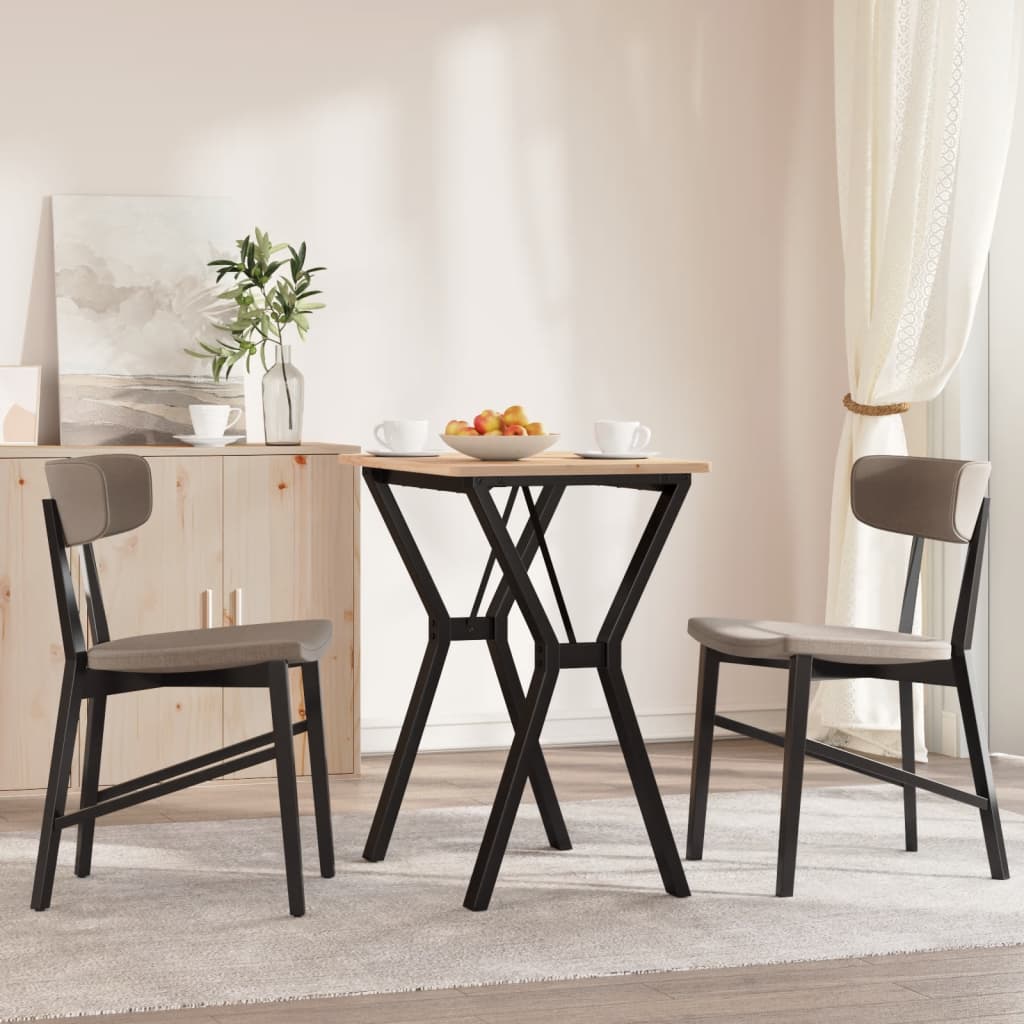 Dining Table Legs Y-Frame 60x40x73 cm Steel - Decor Base