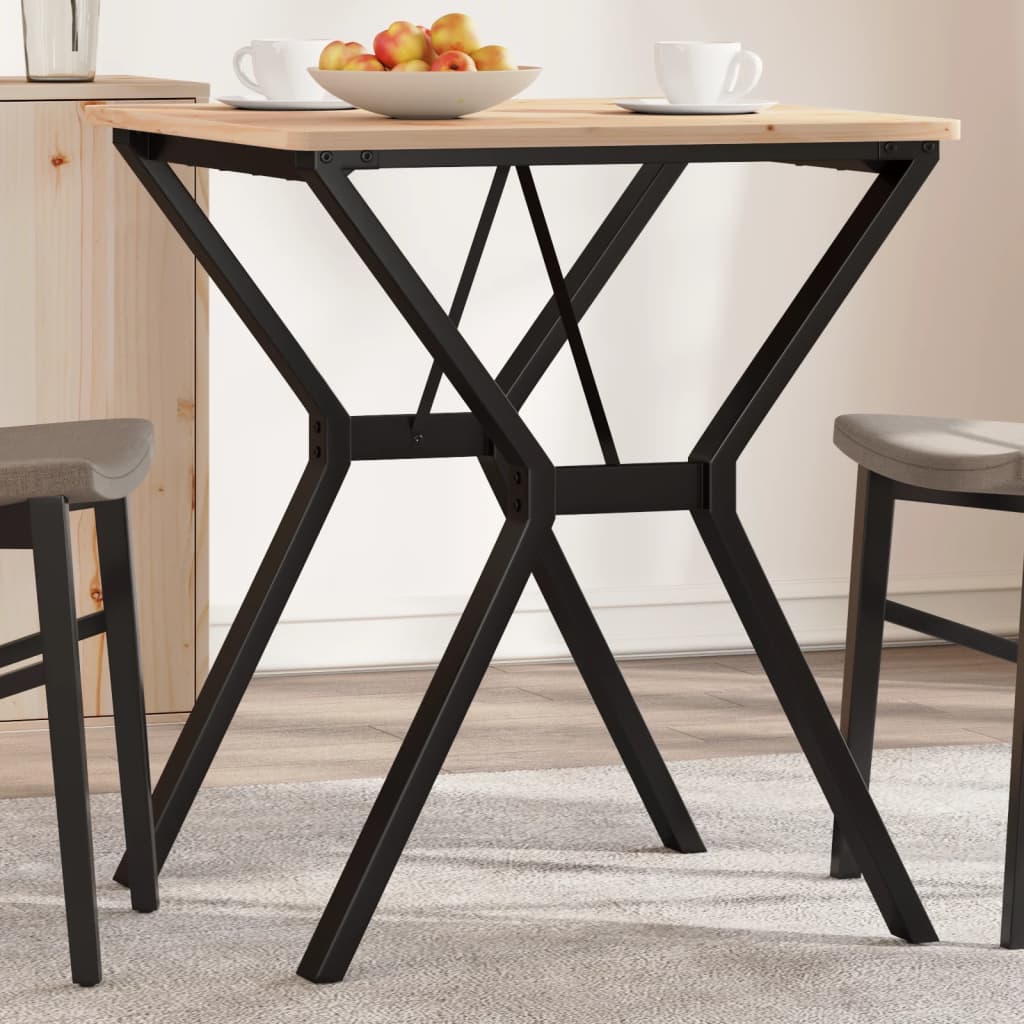 Dining Table Legs Y-Frame 60x60x73 cm Steel - Decor Base
