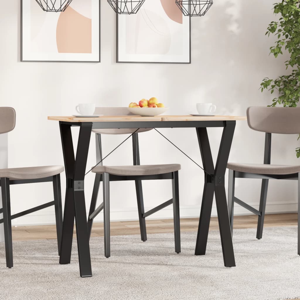 Dining Table Legs Y-Frame 80x40x73 cm Steel - Decor Base