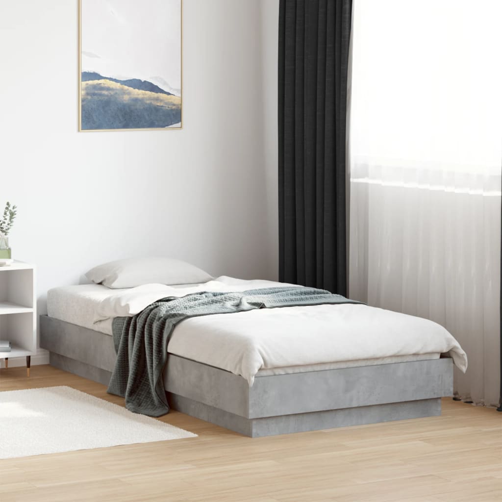 Bedframe Concrete Grey 75x190cm Small Single - Merkel Designers