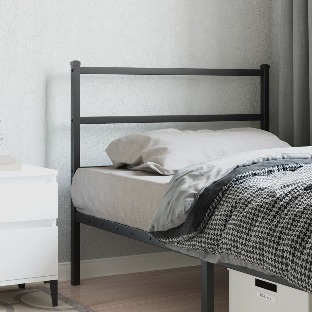 Metal Headboard Black 100cm - Casper Homes