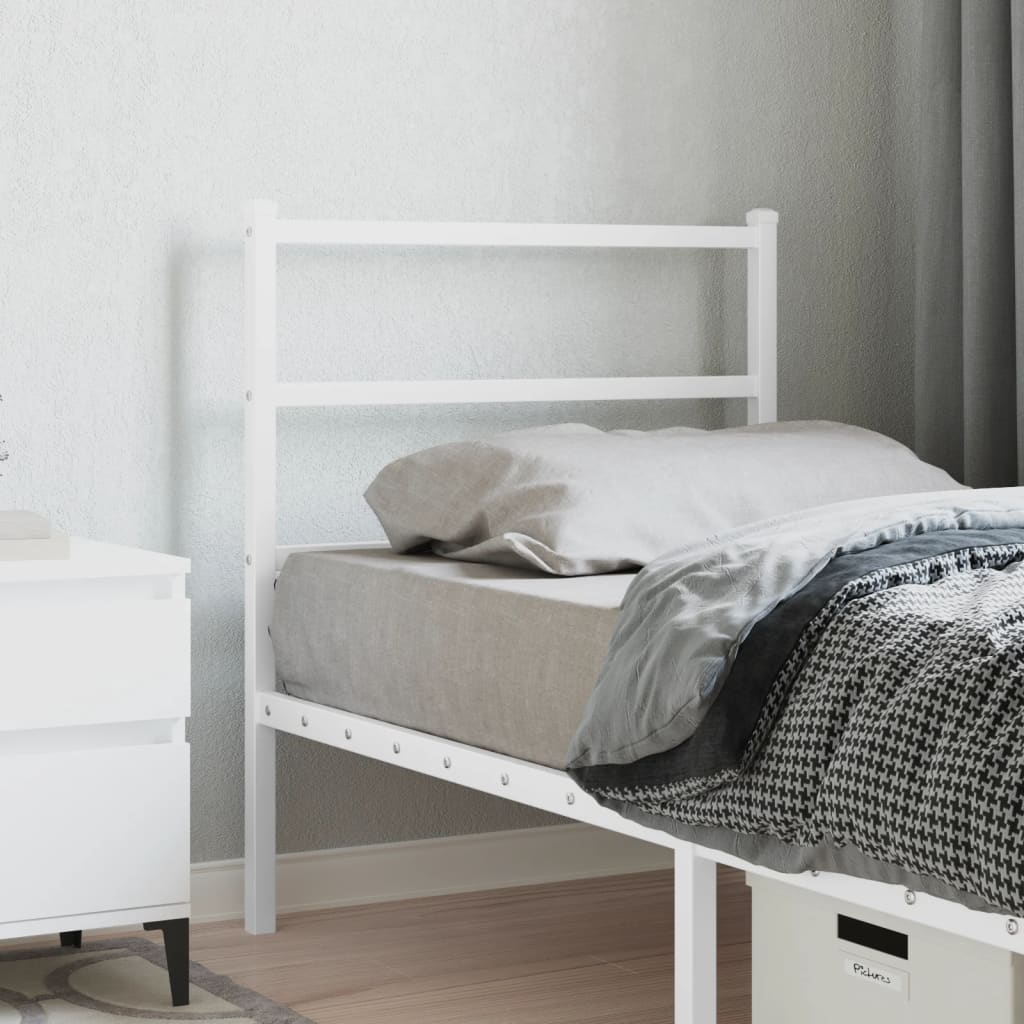 Metal Headboard White 75cm - Merlin Deals