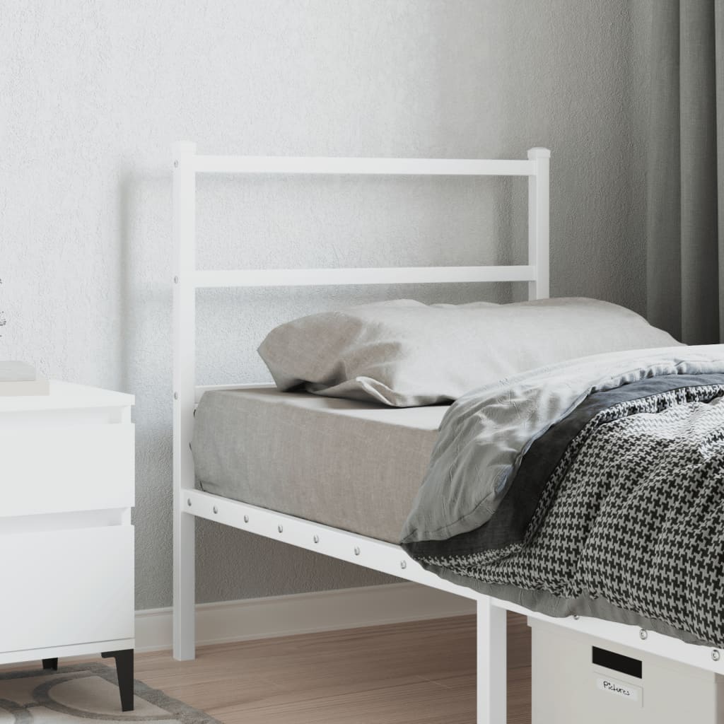 Metal Headboard White 80cm - Brittle & Co