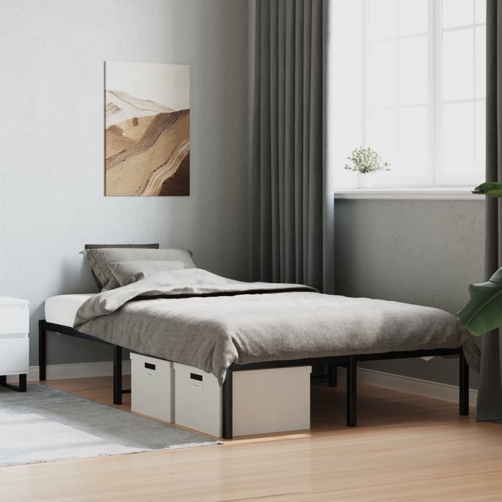Metal Bed Frame Black 120x200 cm - Casper Homes