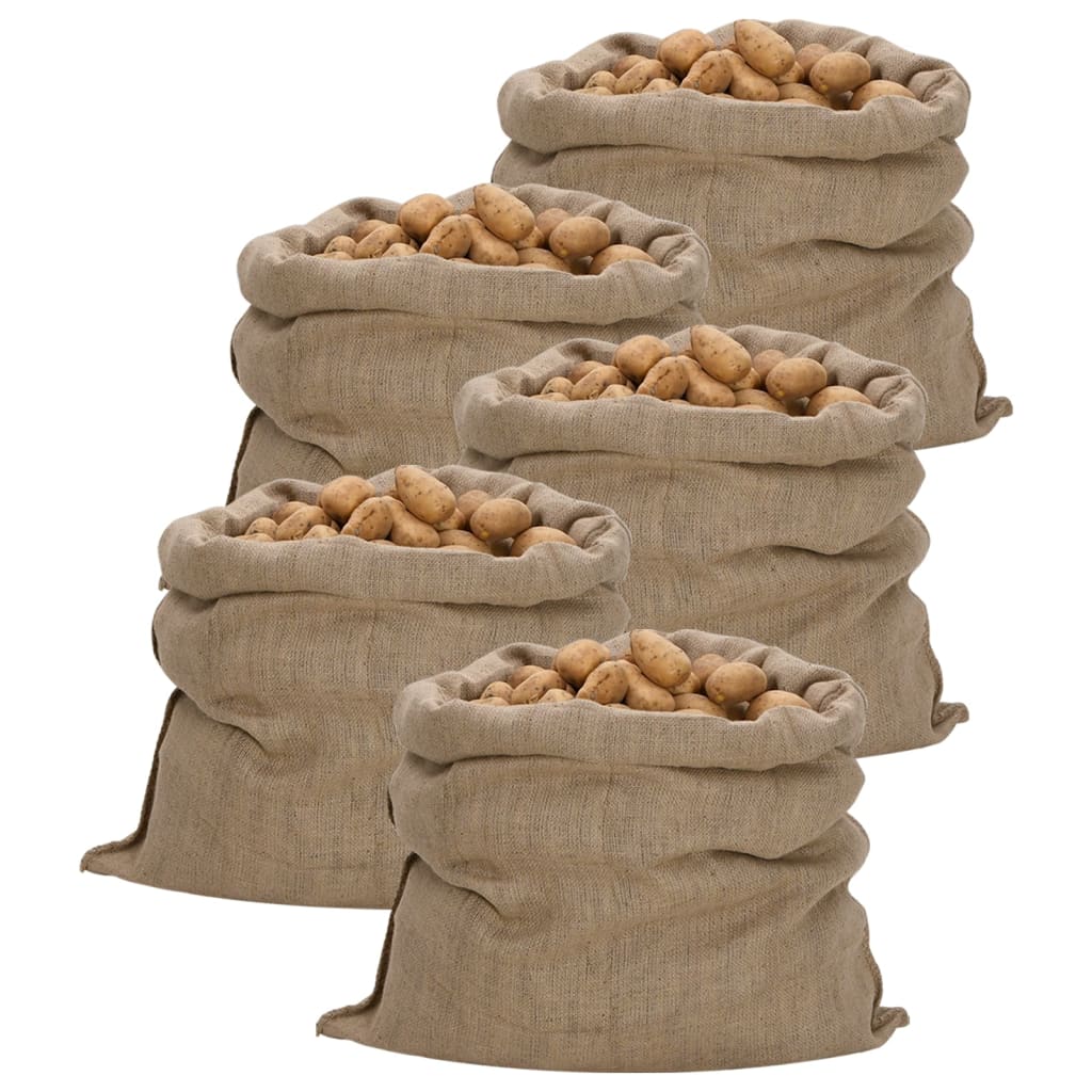 Jute Sacks 5 pcs 100x110 cm 100% Jute 340 gsm - Casper Homes