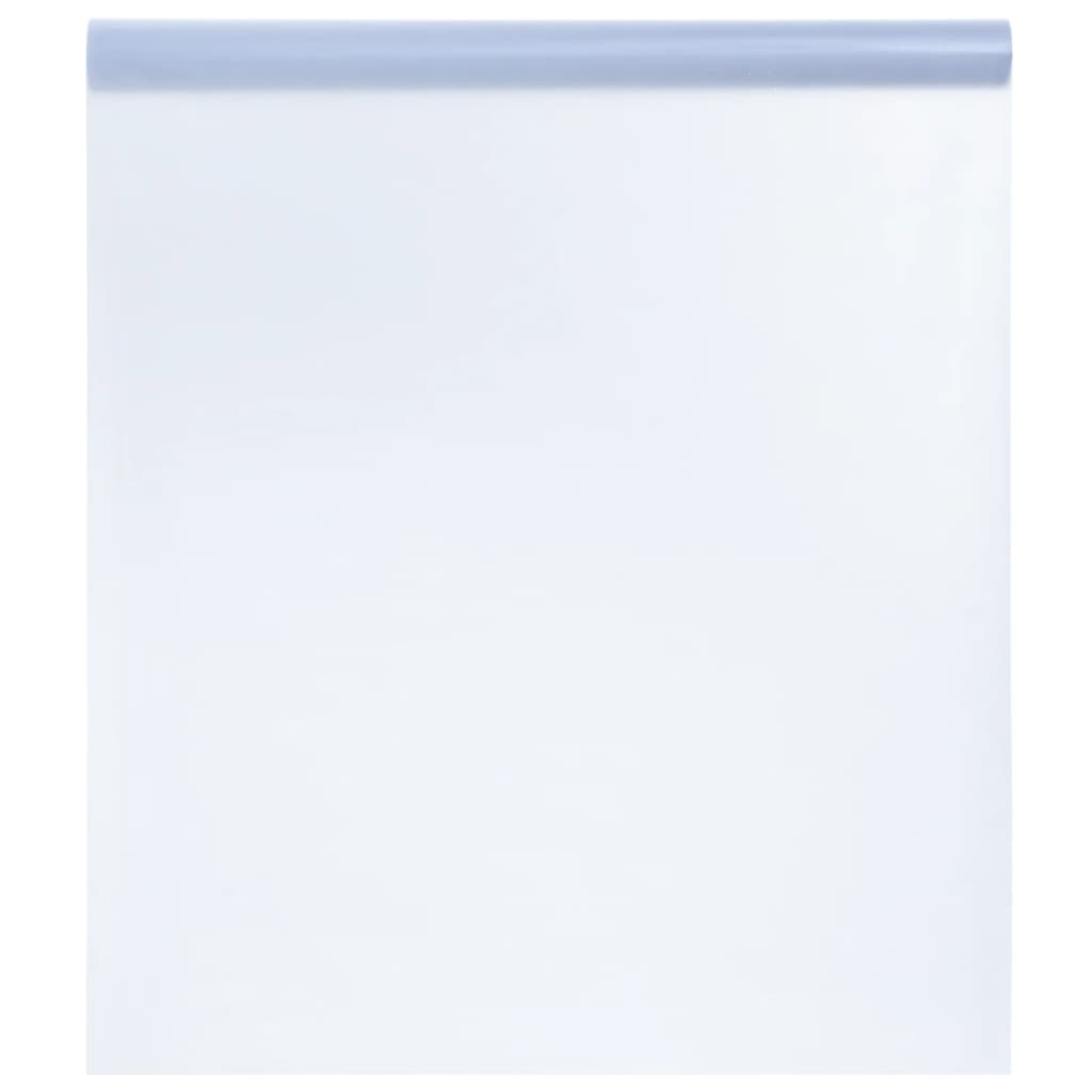 Window Film Static Frosted Transparent Grey 90x2000 cm PVC - The Home Maker
