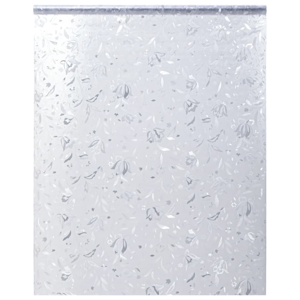Window Film Frosted Flowers Pattern 90x500 cm PVC - All Things Good