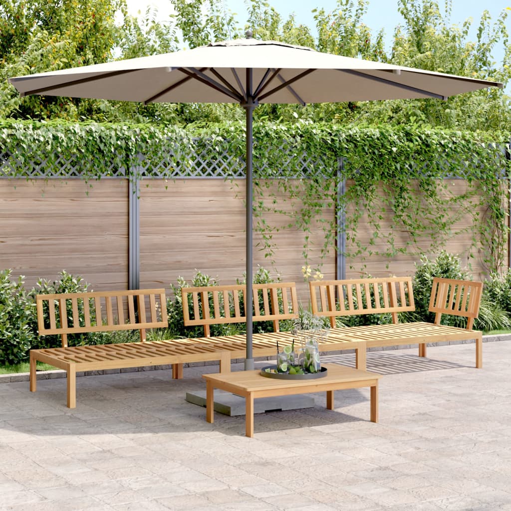 4 Piece Garden Pallet Sofa Set Solid Wood Acacia - Design Hut