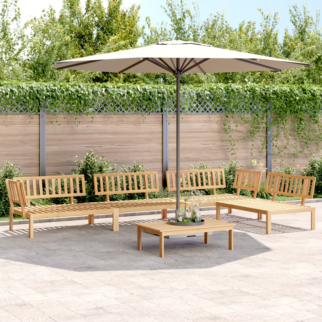 5 Piece Garden Pallet Sofa Set Solid Wood Acacia - Design Hut