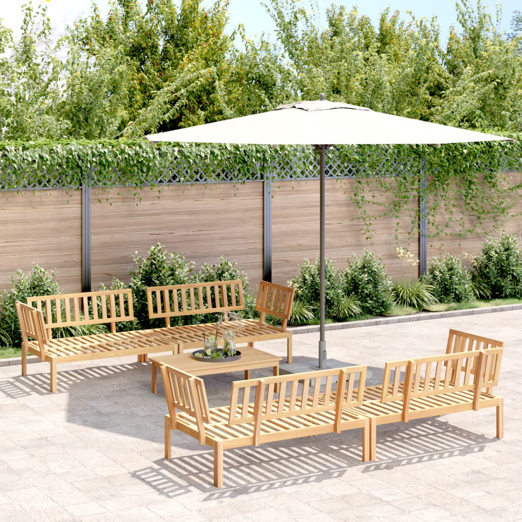 5 Piece Garden Pallet Sofa Set Solid Wood Acacia - vid-3209318 - Design Hut