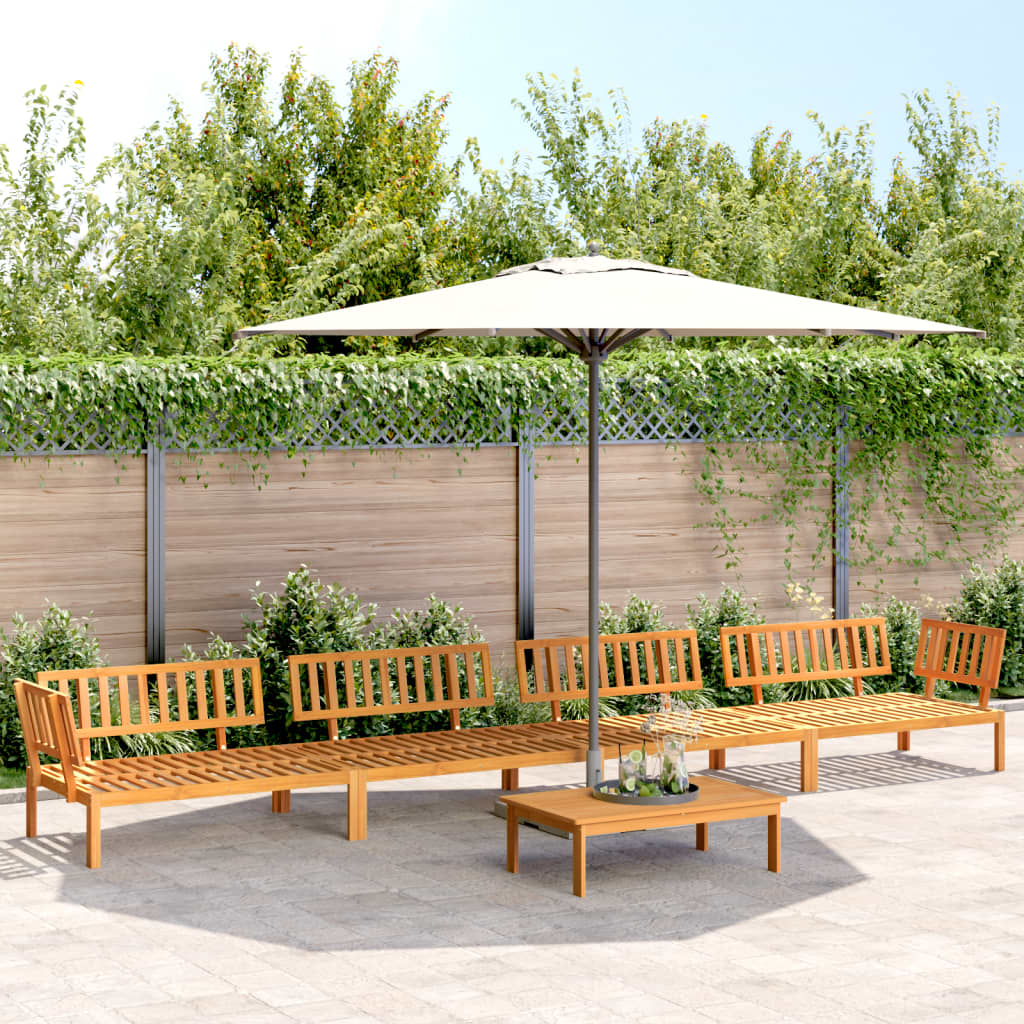 5 Piece Garden Pallet Sofa Set Solid Wood Acacia - vid-3209437 - Design Hut