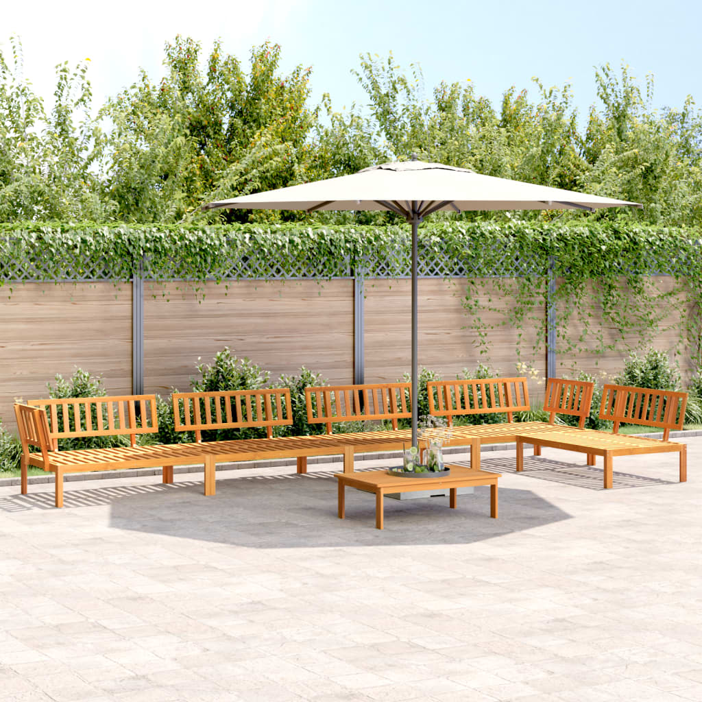 6 Piece Garden Pallet Sofa Set Solid Wood Acacia - Design Hut