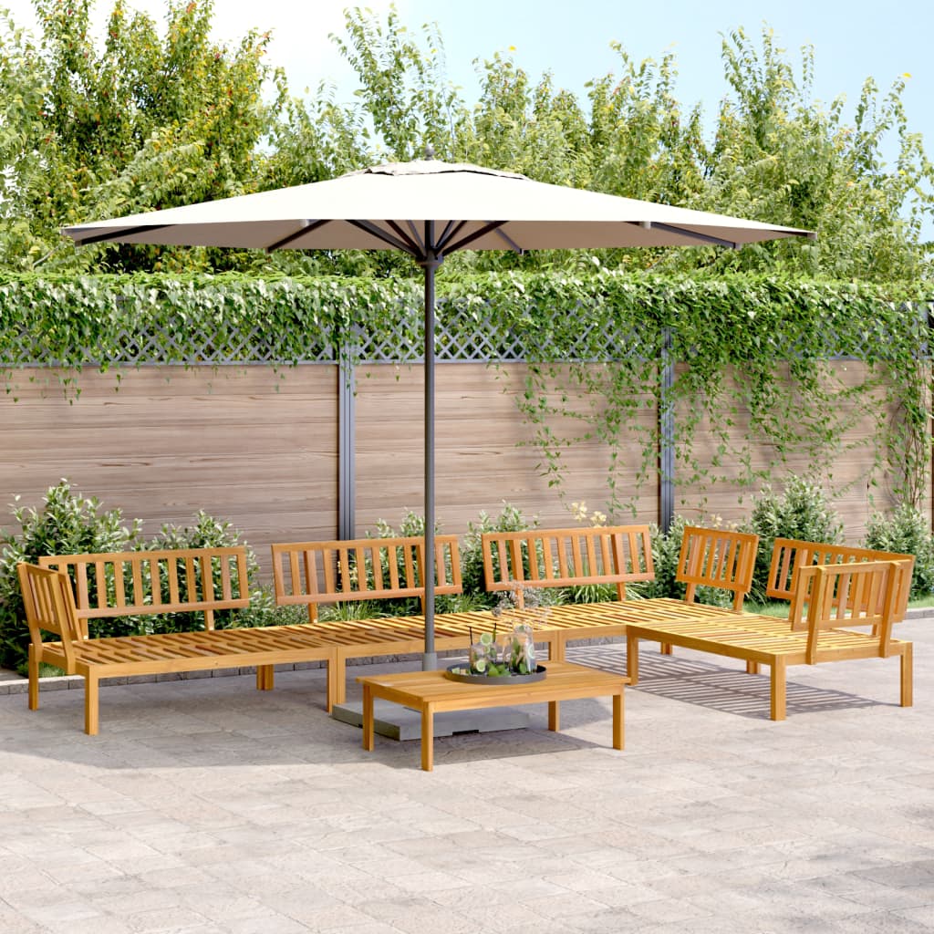5 Piece Garden Pallet Sofa Set Solid Wood Acacia - Design Hut