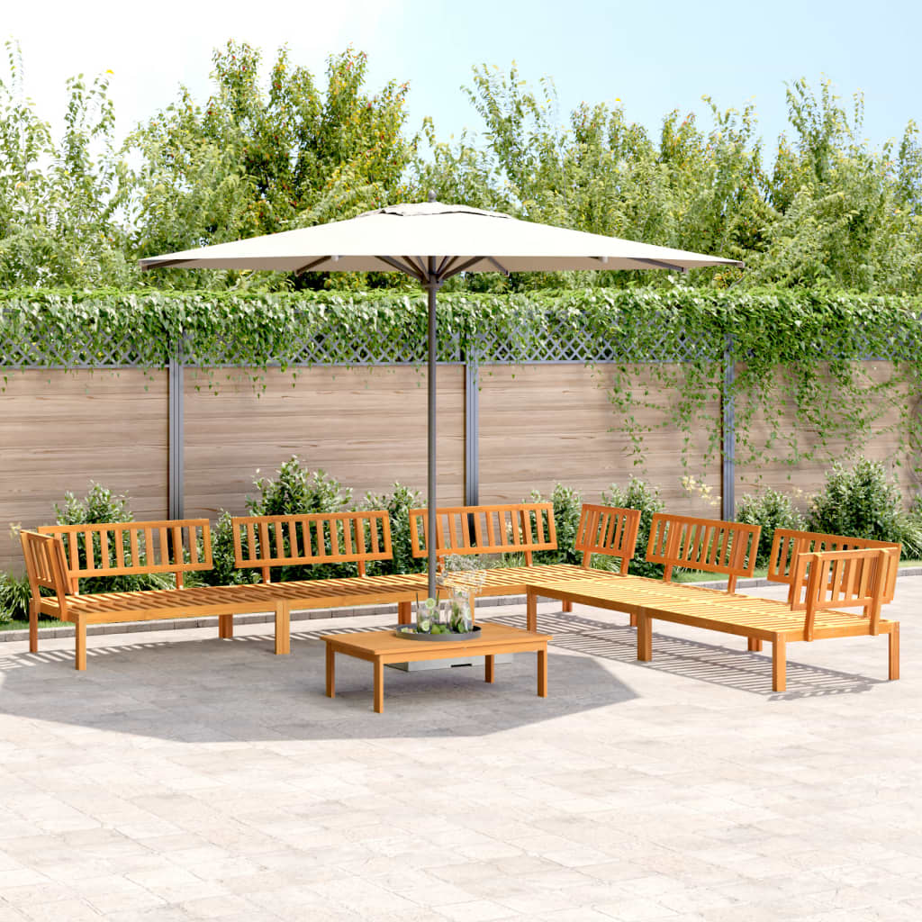 6 Piece Garden Pallet Sofa Set Solid Wood Acacia - vid-3209443 - Design Hut