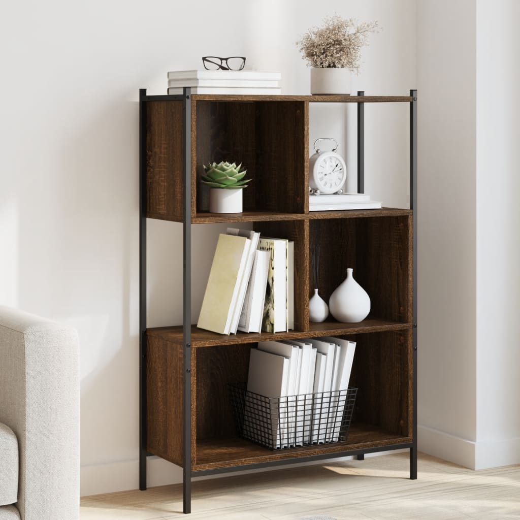 Bookcase Brown Oak 72x28x109 cm Engineered Wood - Style and Chic