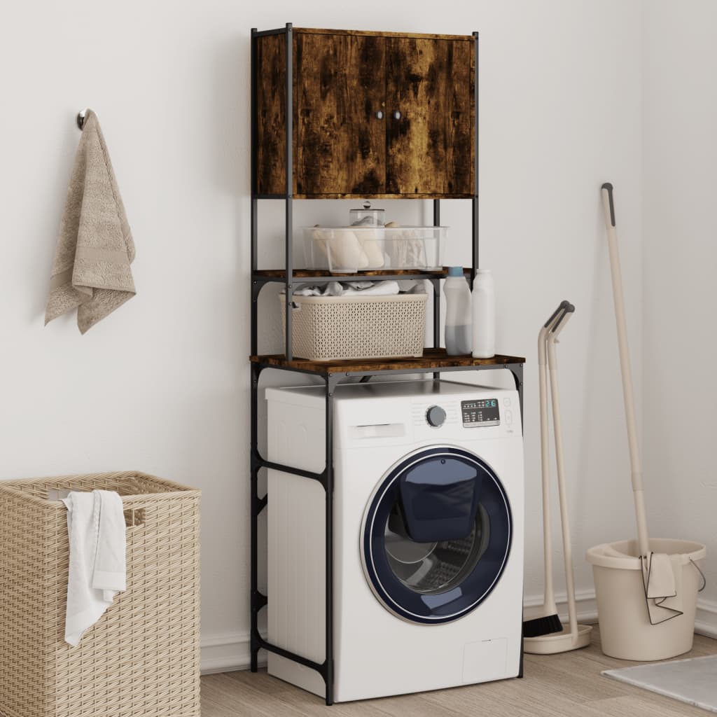 Washing Machine Cabinet Smoked Oak 68x48.5x194 cm - Casper Homes