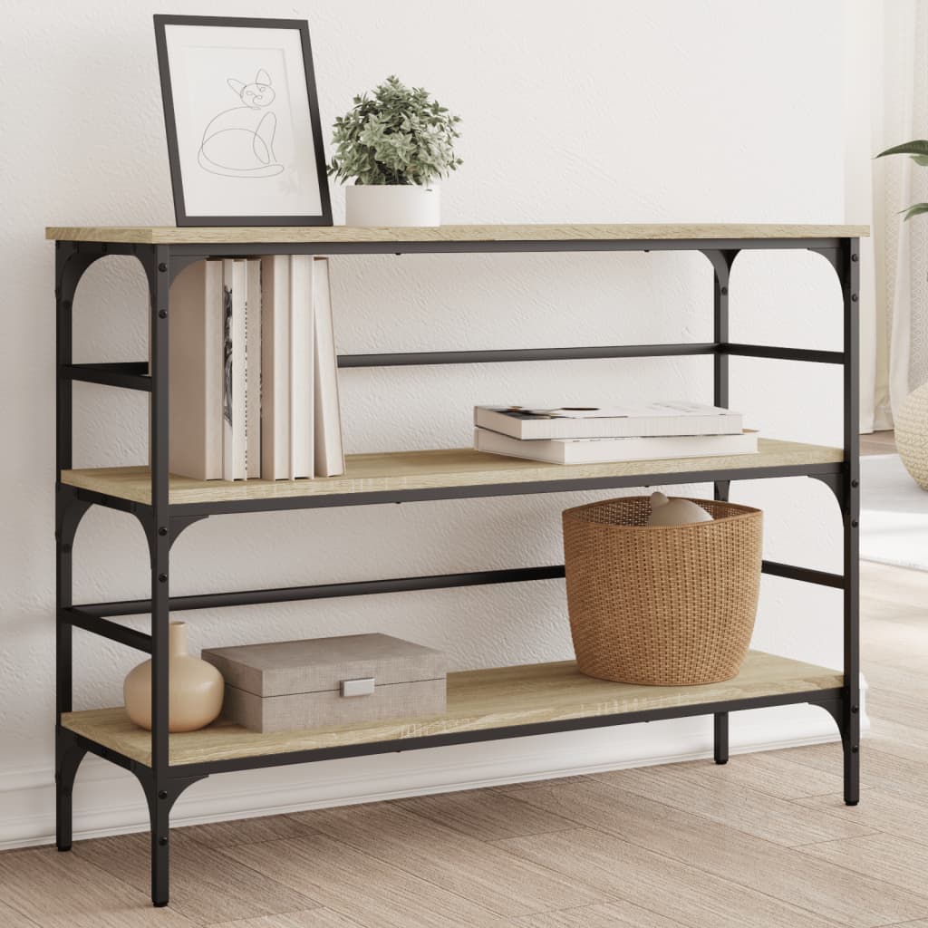 Console Table Sonoma Oak 100x32x75 cm Engineered Wood - Direct Imports