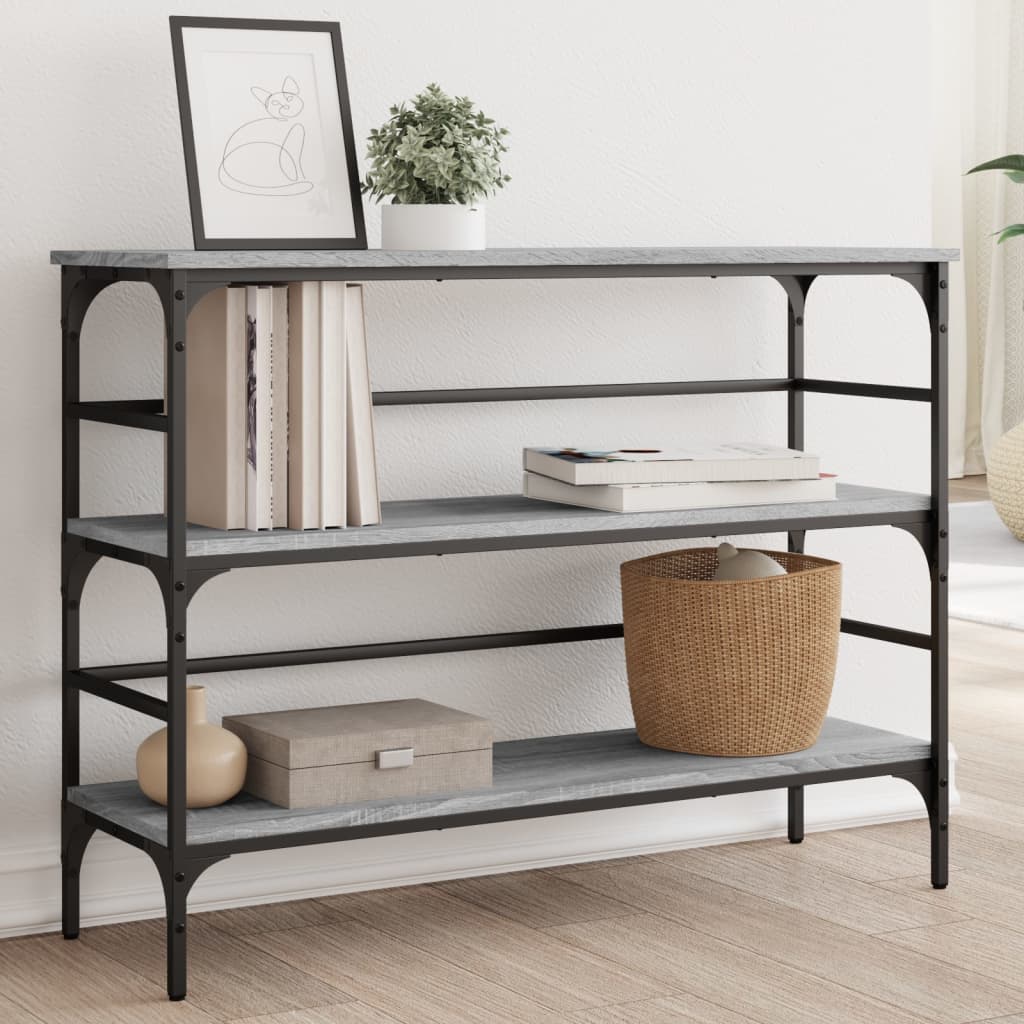 Console Table Grey Sonoma 100x32x75 cm Engineered Wood - Merlin Deals