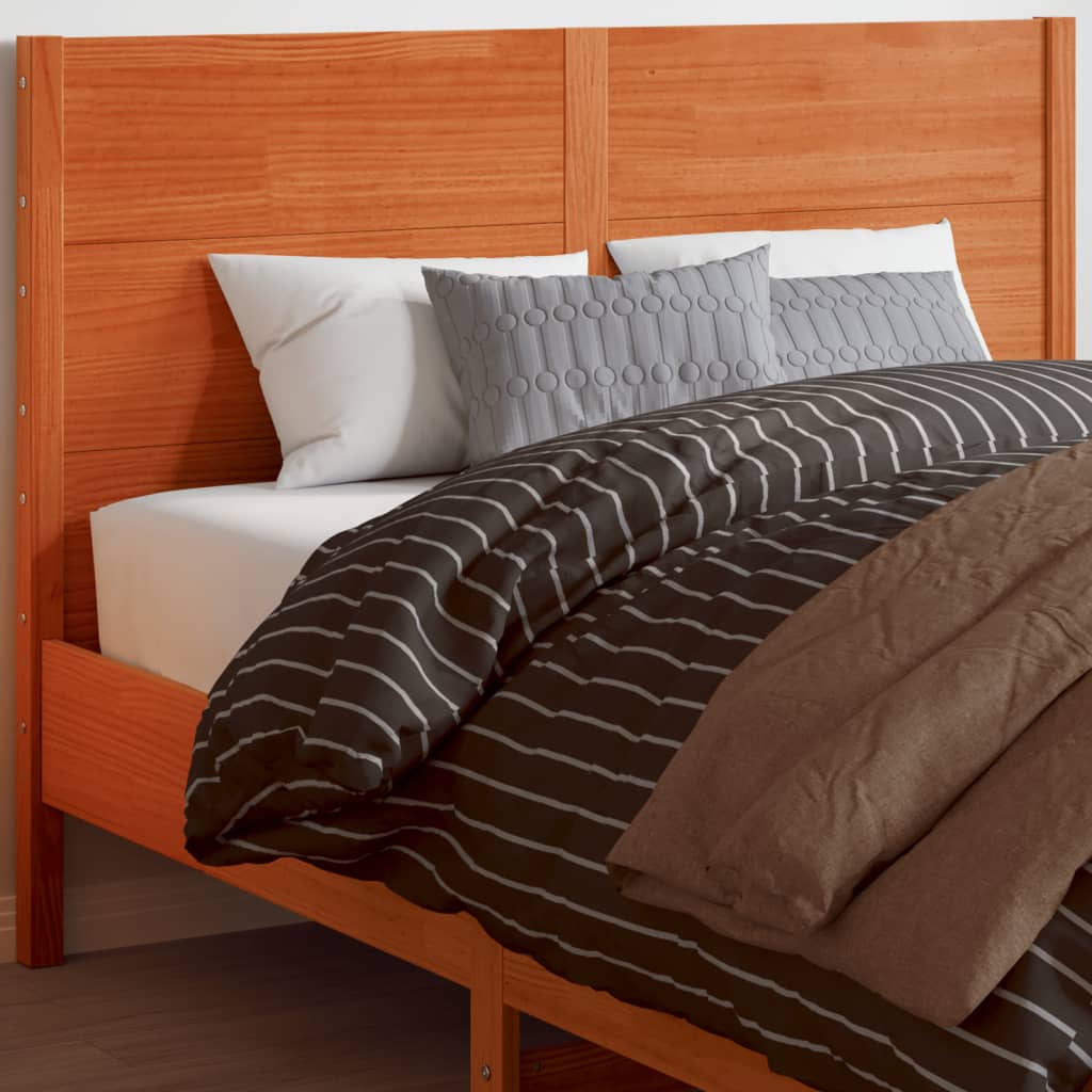 Headboard Wax Brown 160 cm Solid Wood Pine - Merlin Deals