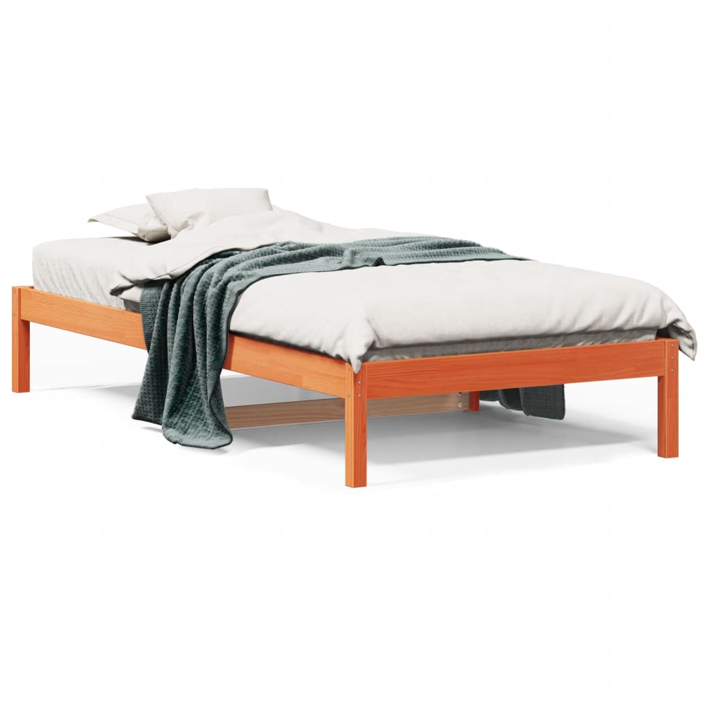 Day Bed Wax Brown 90x200 cm Solid Wood Pine - Style and Chic
